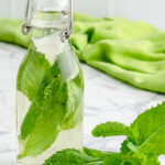 mint simple syrup with fresh mint